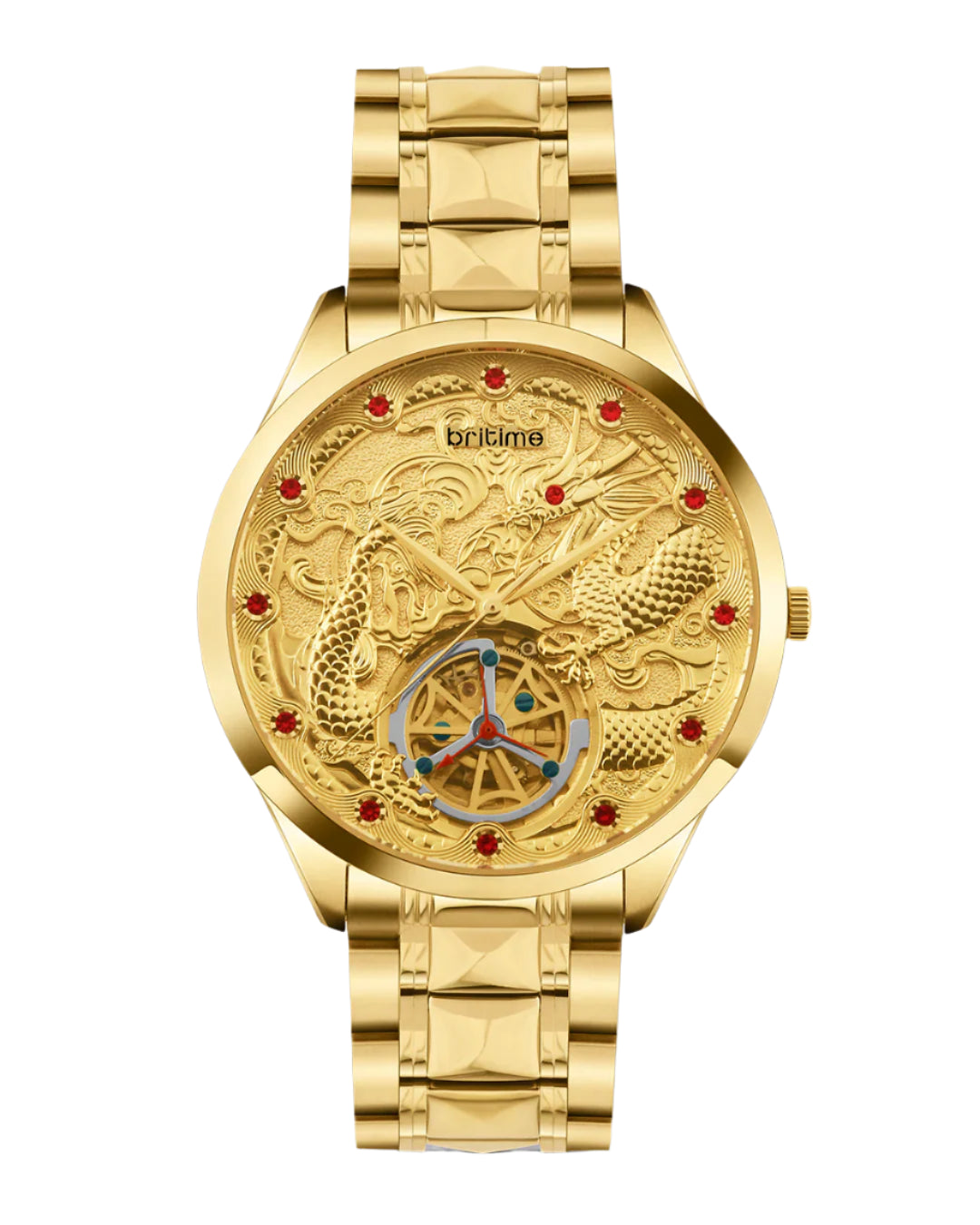 Britime Britime Python Gold Dial Multifunction Automatic Men's Watch - 359-M20 ...