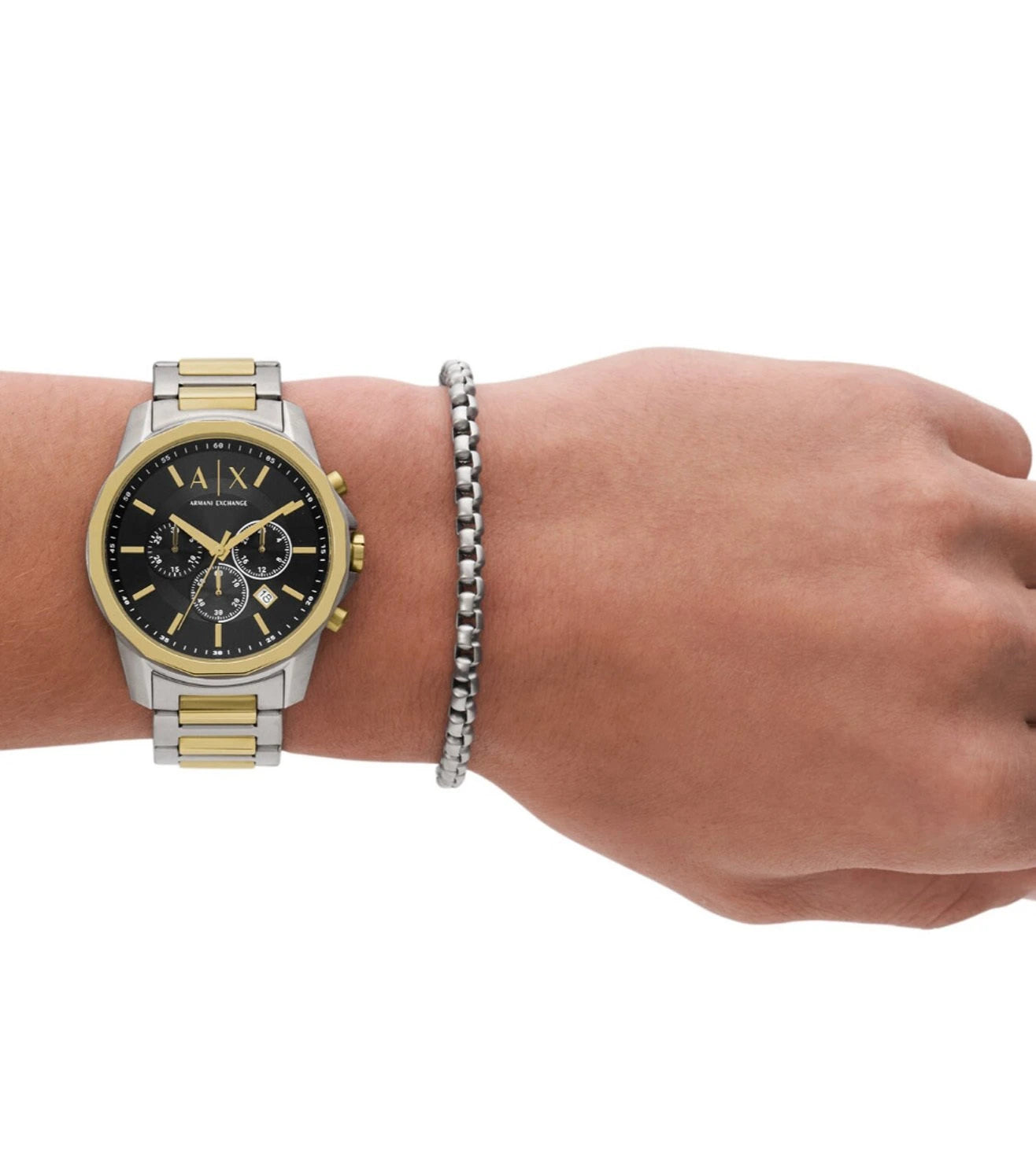 AX7148SET | ARMANI EXCHANGE Chronograph Watch for Men With Bracelet ...